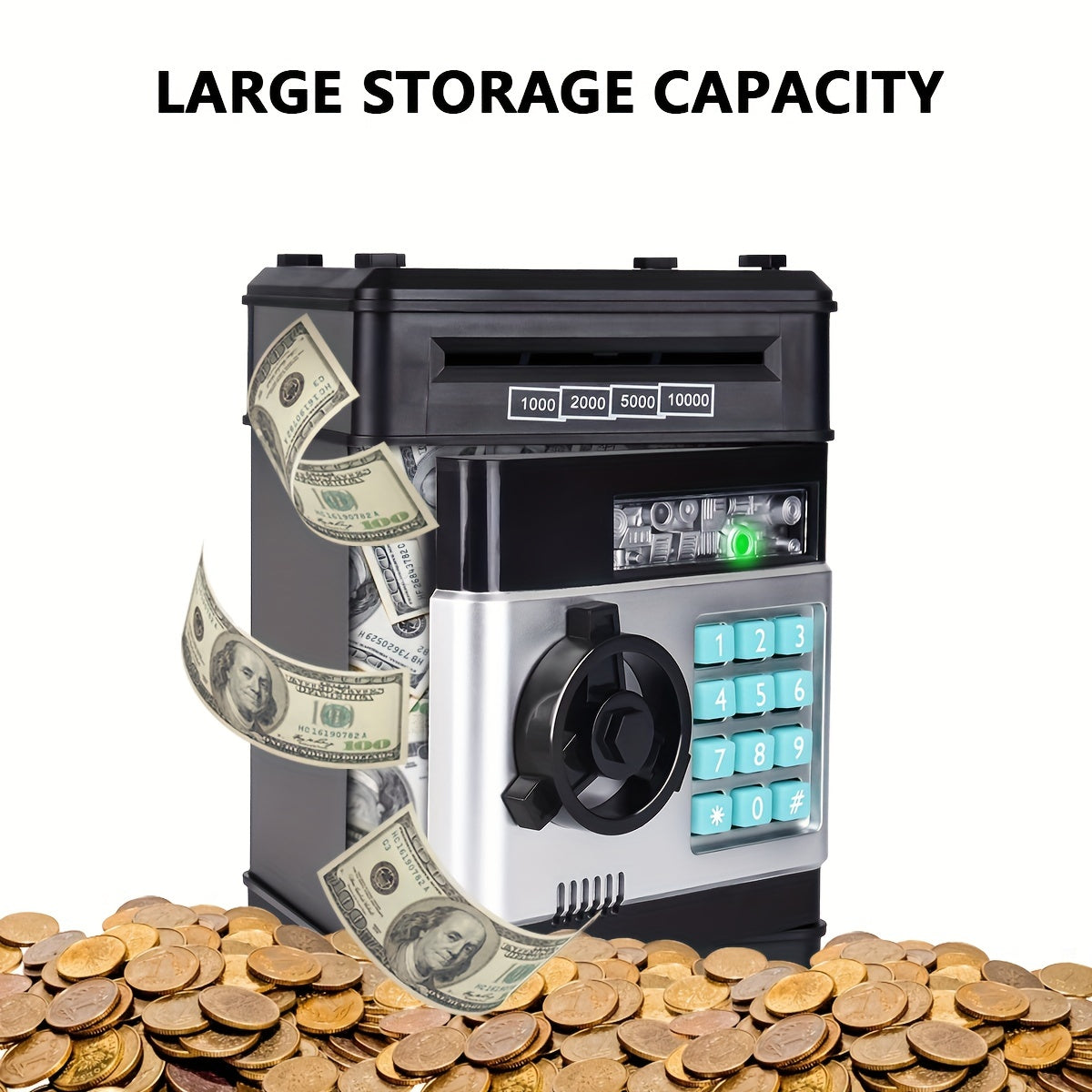 Kids Electronic Piggy Bank Safe with Password | Money Saving Box Toy