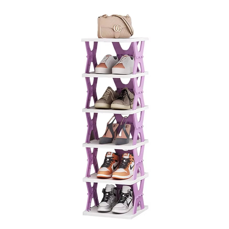 Multi-Layer Plastic Shoe Storage Shelf for Home
